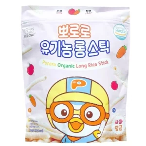 Bánh gạo hữu cơ Pororo - vị Táo&Cà rốt - 25g/túi